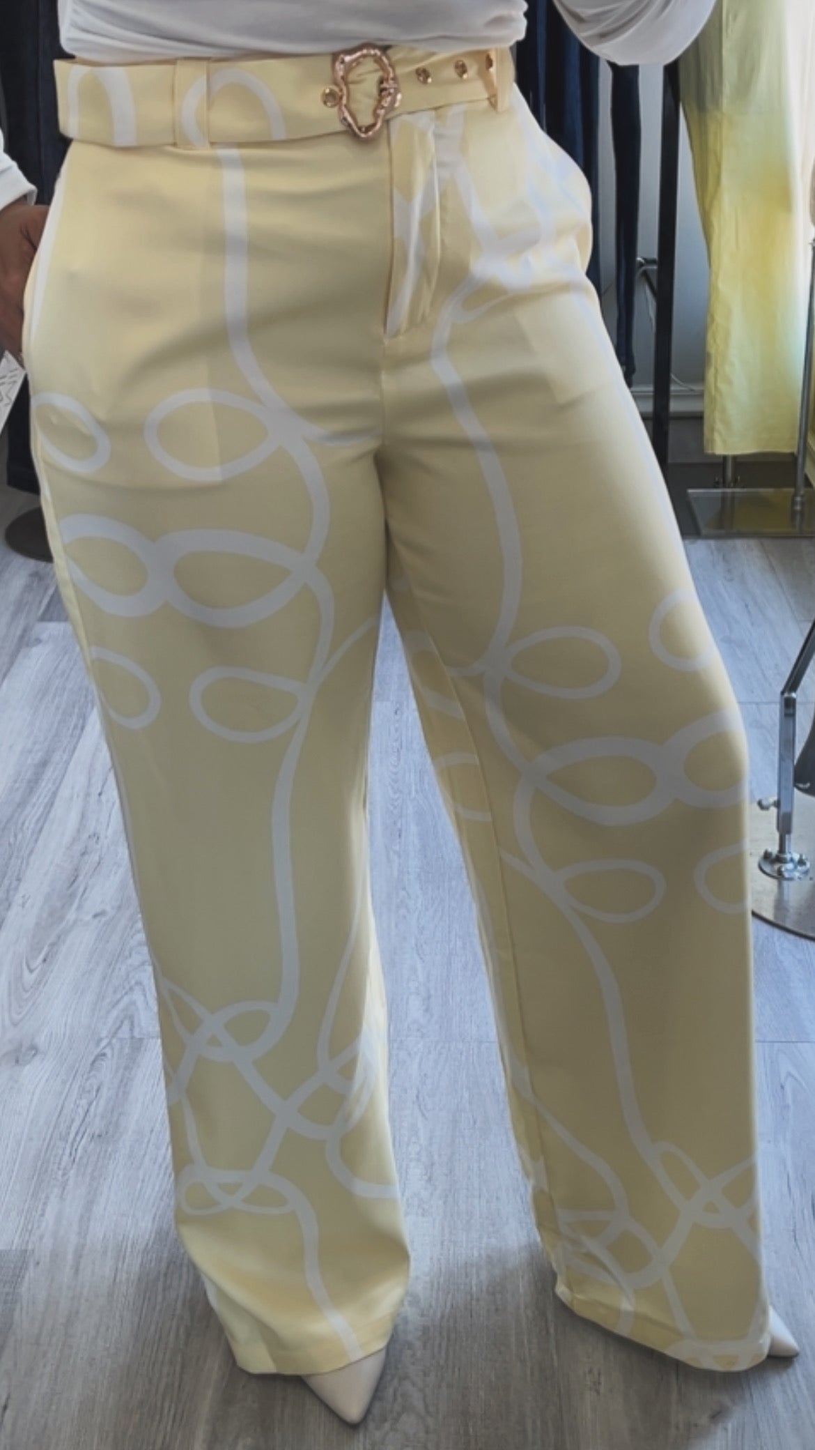 YELLOW SPRING PANT