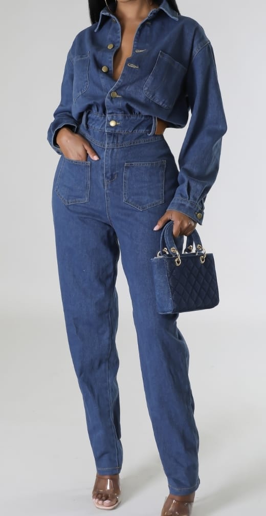 DENIM JUMPSUIT