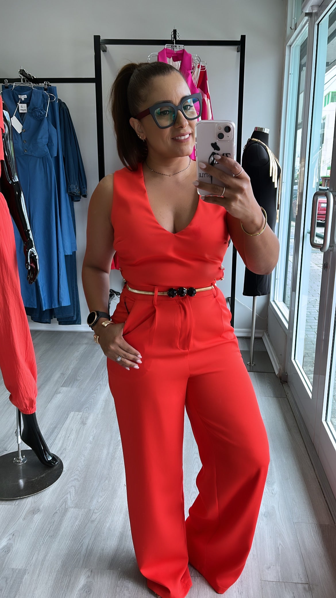 ORANGE PANT SET