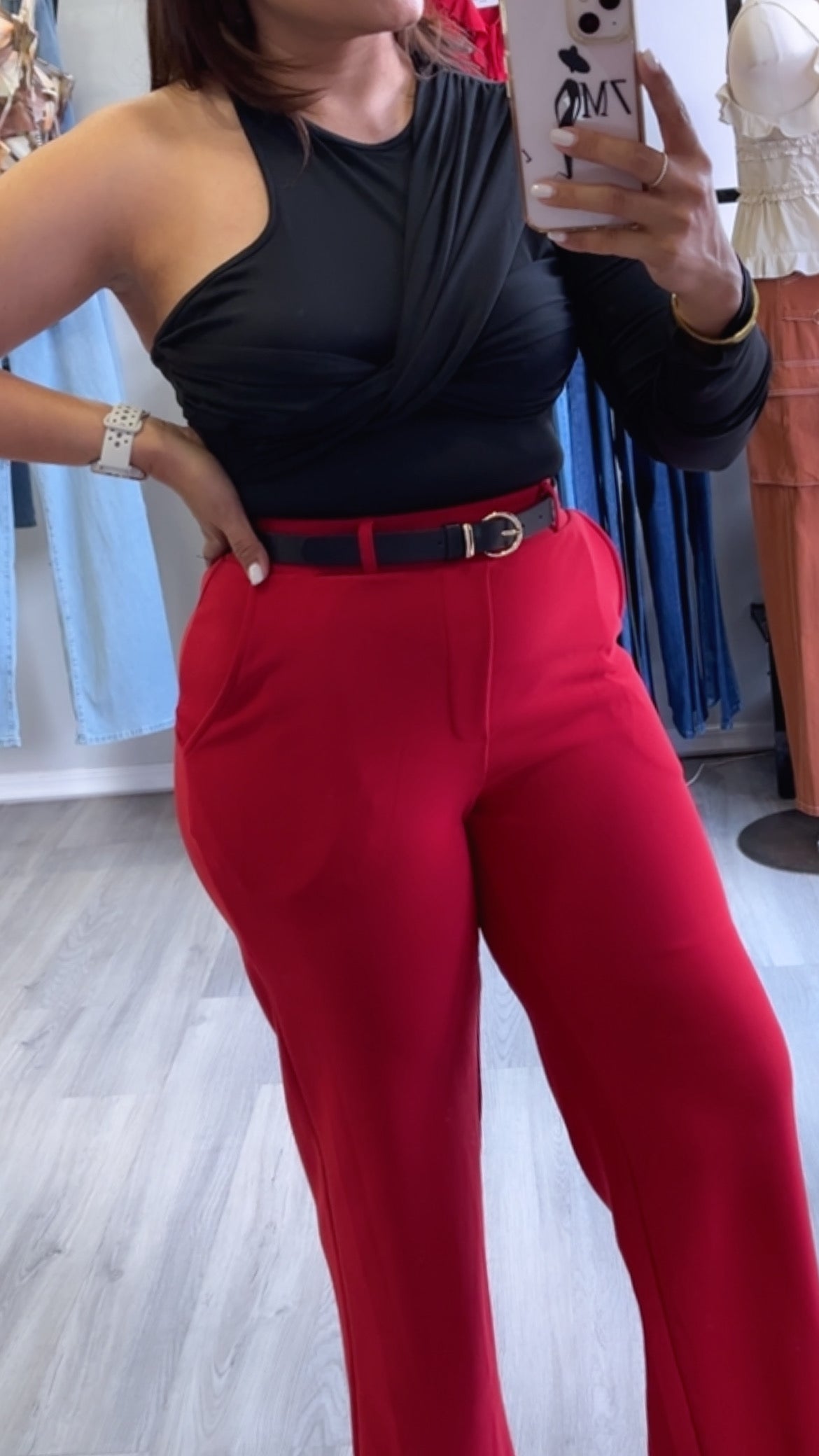 RED TROUSER PANT