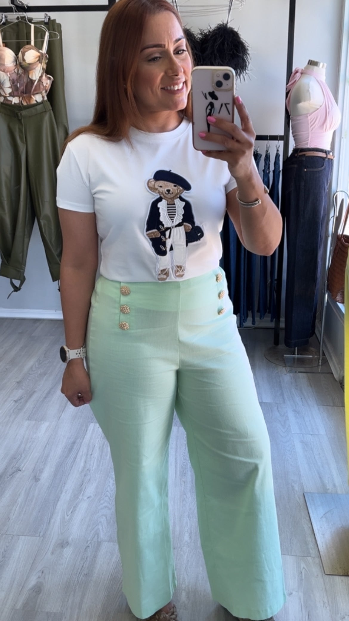 HIGH CUT COTTON PANTS