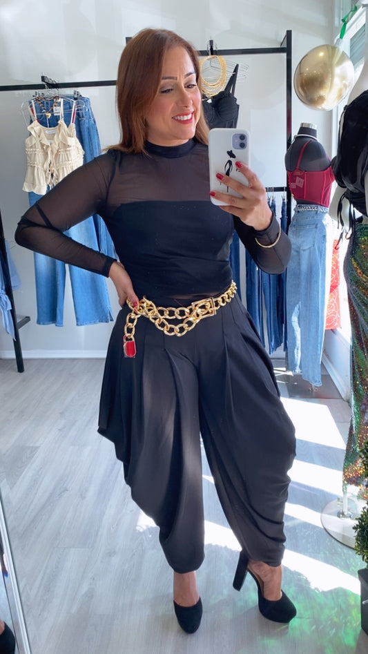 CRAVE MORE BLACK PANTB