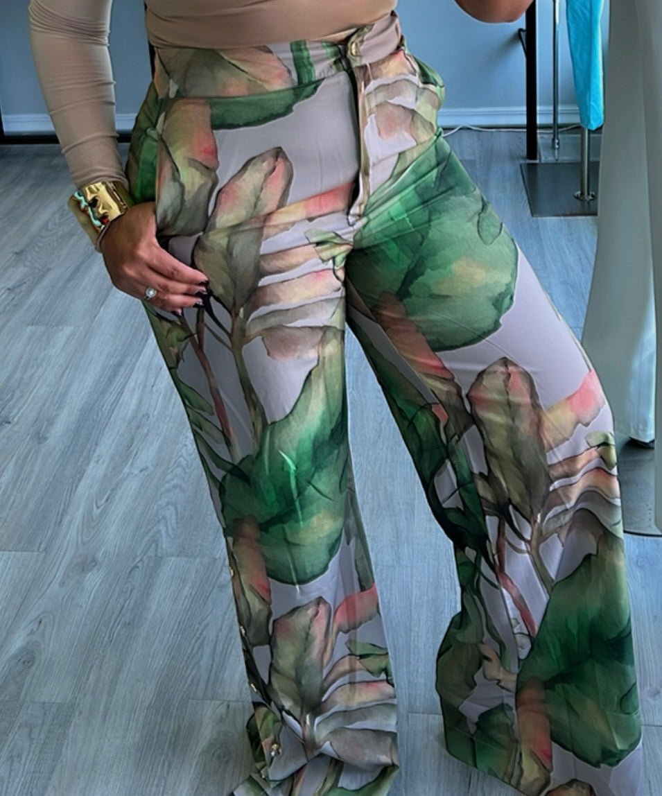GREEN PLANT PANT