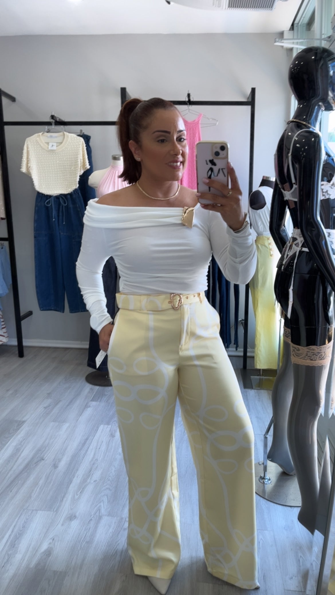YELLOW SPRING PANT