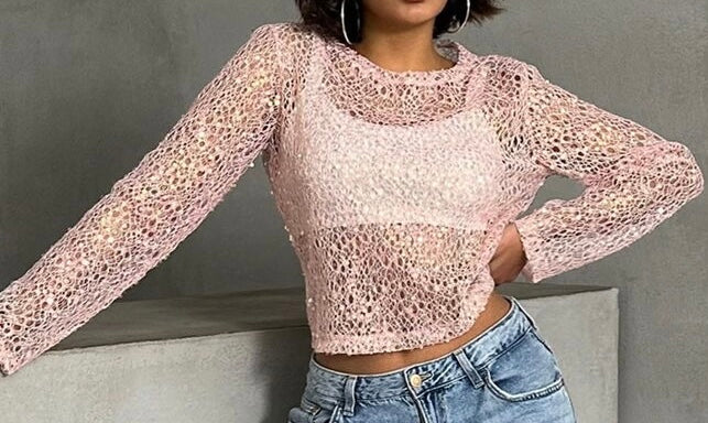 GLITTER & SHINE PINK TOP