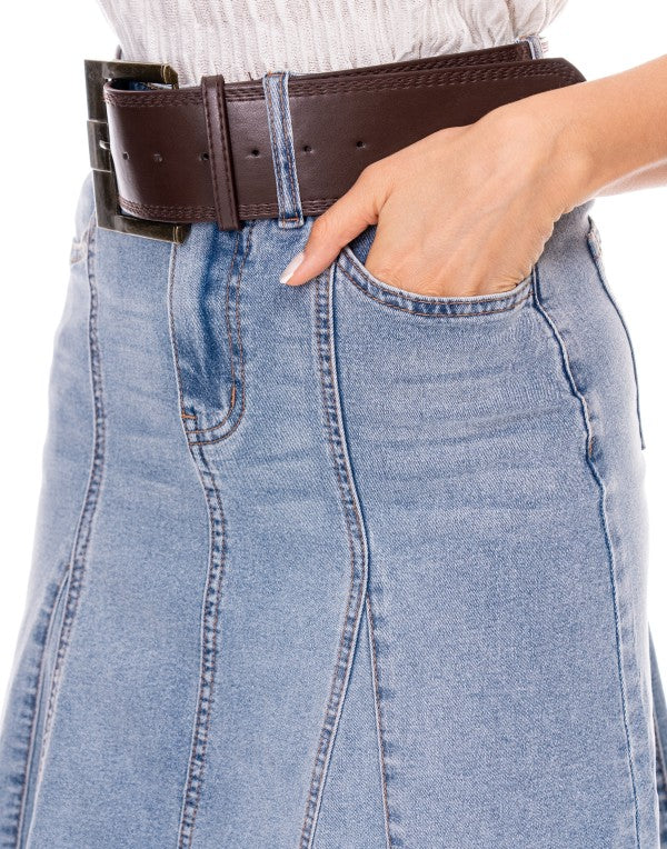 DENIM FASHION SKIRT