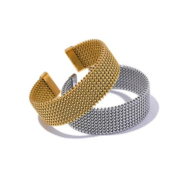 METAL WIDE OPEN BRACELET