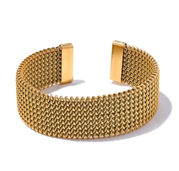METAL WIDE OPEN BRACELET