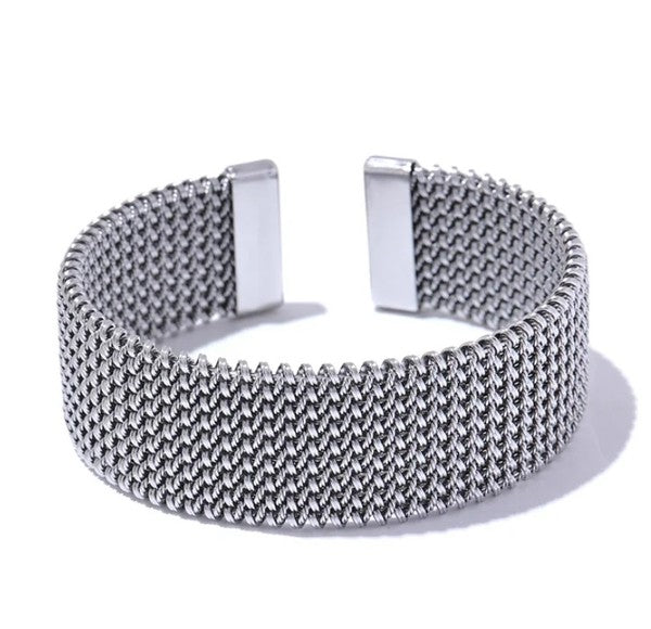METAL WIDE OPEN BRACELET