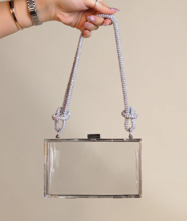 RHINESTONE & SILVER CLUTH