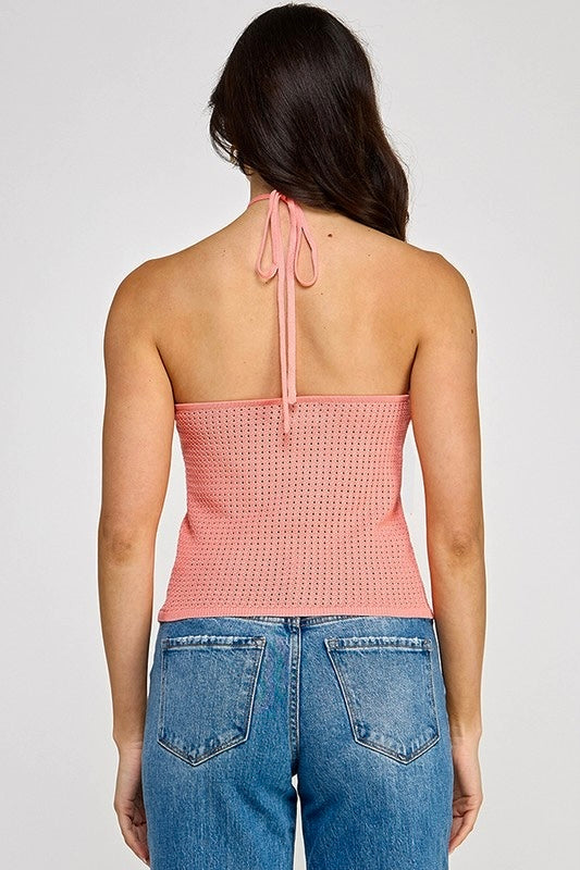 BLOSSOMING CORAL TOP