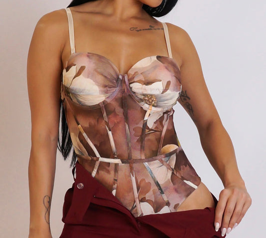 AUTUMN BROWN BODYSUIT