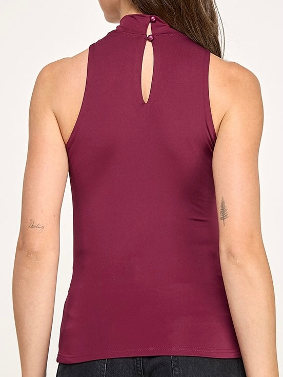 TURTLE NECK SOLID TOP