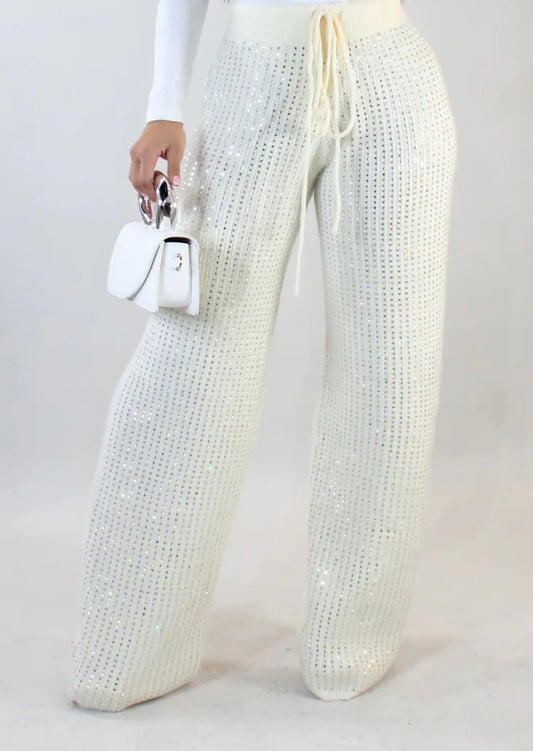AZIA WHITE SWEATPANT