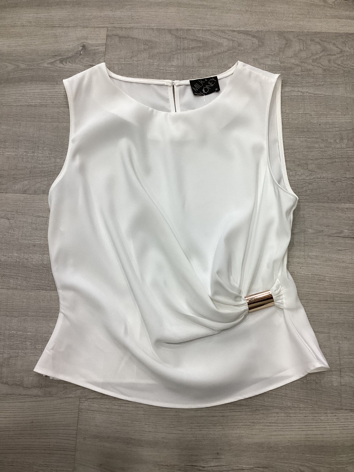 WHITE GOLD DETAIL TOP